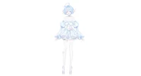 Готовая Live2D модель Blue Swan