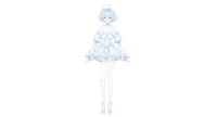 Готовая Live2D модель Blue Swan