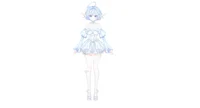 Готовая Live2D модель Blue Swan