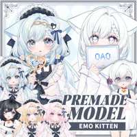 Live2D модель Emo Kitten