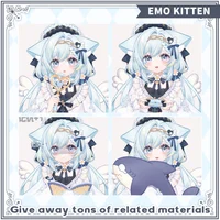 Live2D модель Emo Kitten