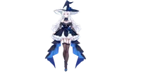 Live2D модель серебровласой ведьмы Frost Rose