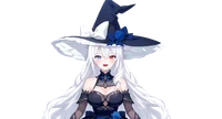 Live2D модель серебровласой ведьмы Frost Rose