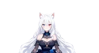 Live2D модель серебровласой ведьмы Frost Rose