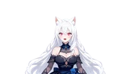 Live2D модель серебровласой ведьмы Frost Rose