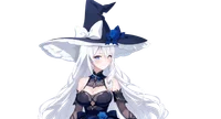 Live2D модель серебровласой ведьмы Frost Rose