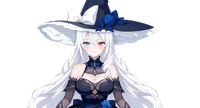 Live2D модель серебровласой ведьмы Frost Rose