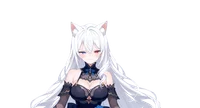 Live2D модель серебровласой ведьмы Frost Rose