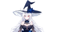 Live2D модель серебровласой ведьмы Frost Rose