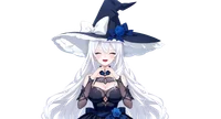 Live2D модель серебровласой ведьмы Frost Rose