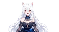 Live2D модель серебровласой ведьмы Frost Rose