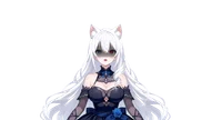 Live2D модель серебровласой ведьмы Frost Rose