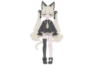 Live2D-модель кошечки Kitten wearing a monocle