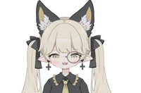 Live2D-модель кошечки Kitten wearing a monocle
