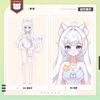 Live2D-модель неко в купальнике Koneko Mizugi