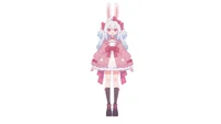 Готовая Live2D модель девочки-кролика Light-colored Rabbit