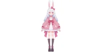 Готовая Live2D модель девочки-кролика Light-colored Rabbit