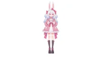 Готовая Live2D модель девочки-кролика Light-colored Rabbit
