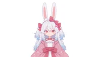 Готовая Live2D модель девочки-кролика Light-colored Rabbit
