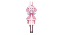 Готовая Live2D модель девочки-кролика Light-colored Rabbit