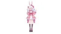 Готовая Live2D модель девочки-кролика Light-colored Rabbit