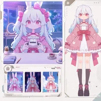 Готовая Live2D модель девочки-кролика Light-colored Rabbit
