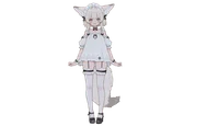 Live2D-модель лисы-горничной White Fox Maid