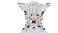 Live2D-модель лисы-горничной White Fox Maid