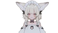 Live2D-модель лисы-горничной White Fox Maid