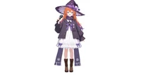 Live2D модель кошачьей ведьмы Luna Cat Witch