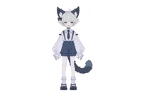 Live2D модель мальчика-котика Blue Kitten Boy