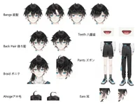 Live2d model Midori готовая модель мужского витубера