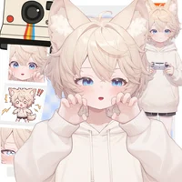 Live2D-модель кот-мальчик Milk Tea Cat Boy