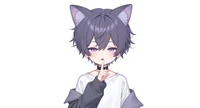 Live2D-модель мальчика-кота Neko Purple-themed Boy