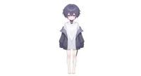 Live2D-модель мальчика-кота Neko Purple-themed Boy