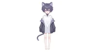 Live2D-модель мальчика-кота Neko Purple-themed Boy