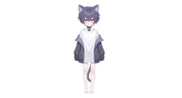 Live2D-модель мальчика-кота Neko Purple-themed Boy