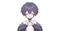 Live2D-модель мальчика-кота Neko Purple-themed Boy