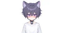 Live2D-модель мальчика-кота Neko Purple-themed Boy