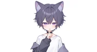 Live2D-модель мальчика-кота Neko Purple-themed Boy