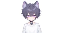 Live2D-модель мальчика-кота Neko Purple-themed Boy