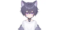 Live2D-модель мальчика-кота Neko Purple-themed Boy