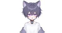 Live2D-модель мальчика-кота Neko Purple-themed Boy
