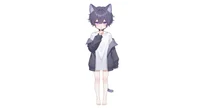 Live2D-модель мальчика-кота Neko Purple-themed Boy