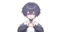 Live2D-модель мальчика-кота Neko Purple-themed Boy
