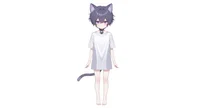 Live2D-модель мальчика-кота Neko Purple-themed Boy