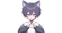 Live2D-модель мальчика-кота Neko Purple-themed Boy