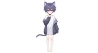 Live2D-модель мальчика-кота Neko Purple-themed Boy