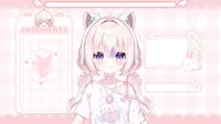 Live2D-модель отаку-девочки Otaku Girl at Home для VTube Studio