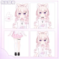 Live2D-модель отаку-девочки Otaku Girl at Home для VTube Studio